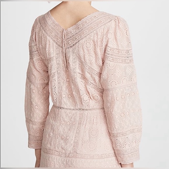 Like new Loveshackfancy pink cheri dress in Sz 10 - Picture 3 of 9